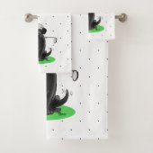 Golf Black Labrador Retriever Dog - mignonne (En situation)