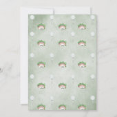 Golf Blue Par Tee Invitation Anniversaire (Dos)