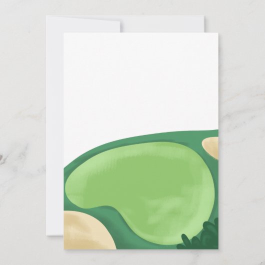 Golf Boy Birthday Par Tee 9 Trous Carte Scorecard (Dos)