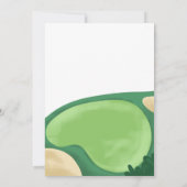 Golf Boy Birthday Par-Tee Carte de score 18 Trous (Dos)