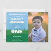 Golf Boy Invitations d'anniversaire avec photo (Devant)