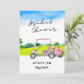Golf Bridal Douche invitation pour golfeur (Debout devant)