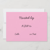 Golf Bridal Shower Uitnodiging golfbal en rozen (Achterkant)