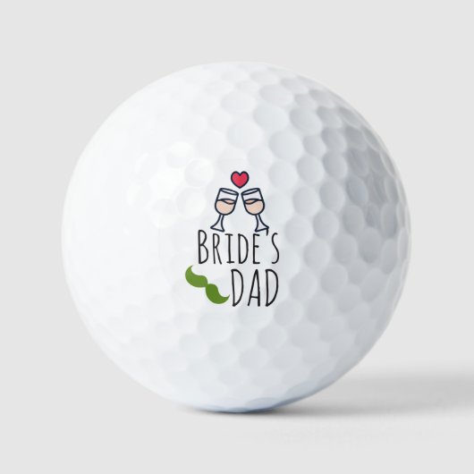 Golf Bride's pa voor bruiloft Golfballen (Voorkant)
