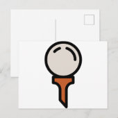 golf briefkaart (Voorkant / Achterkant)