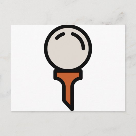 golf briefkaart (Voorkant)
