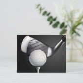 Golf Briefkaart (Staand voorkant)