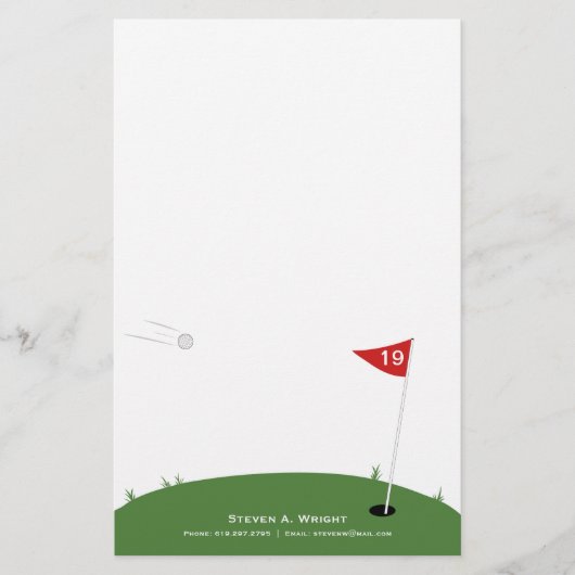 Golf Briefpapier (Voorkant)