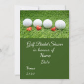 Golf bruidsfeest met golfbal  Save the Date I Kaart (Voorkant)