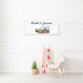 Golf bruiloft bruidegom golfbal t-shirt met liefde spandoek (Insitu)