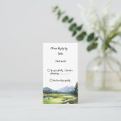 Golf Bruiloft R.S.V.P Informatiekaartje (Staand voorkant)