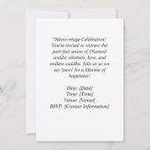 Golf bruiloft thema voor Cat Lovers Kaart (Achterkant)