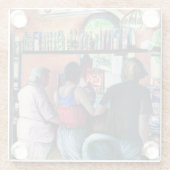 Golf Buffe, Boedapest Glazen Onderzetter (Achterkant)