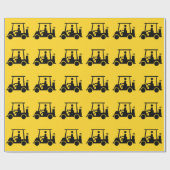 Golf Buggy Cadeaupapier (Vlak)