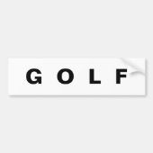 GOLF bumper sticker (Voorkant)