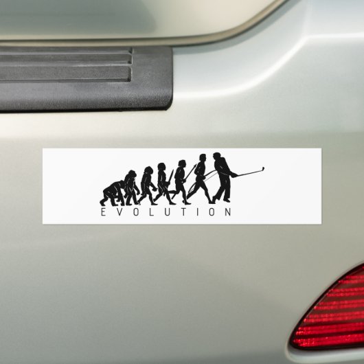 golf bumpersticker (Op auto)