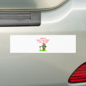 golf bumpersticker (Op auto)