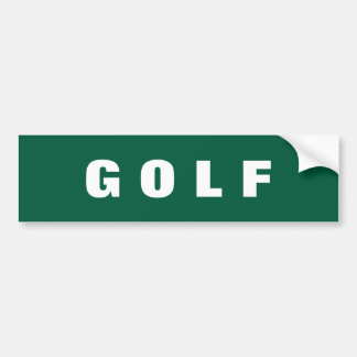 Golf bumpersticker