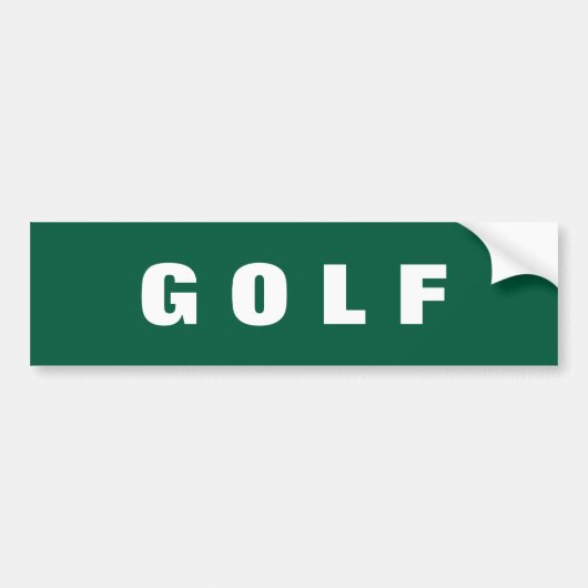 Golf bumpersticker (Voorkant)