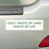 GOLF BUMPERSTICKER (Op auto)