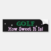 GOLF-BUMPERSTICKER BUMPERSTICKER (Voorkant)