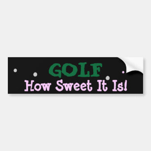 GOLF-BUMPERSTICKER BUMPERSTICKER