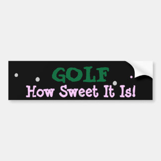 GOLF-BUMPERSTICKER BUMPERSTICKER