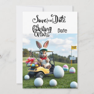 Golf Bunny Ribbit Golfer voor Pasen Kaart
