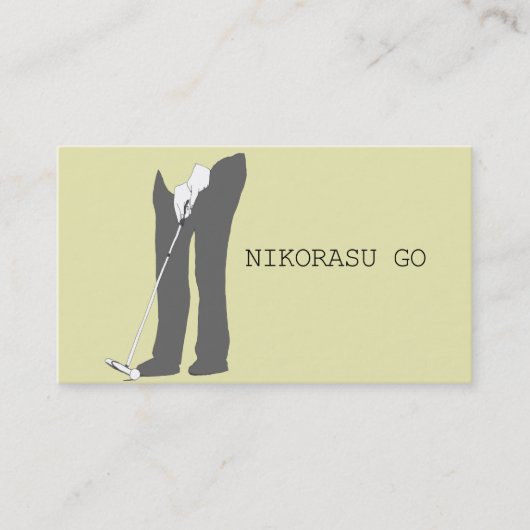 GOLF BUSINESS CARD VISITEKAARTJE (Voorkant)