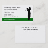 Golf Business Classic Visitekaartjes (Voorkant / Achterkant)