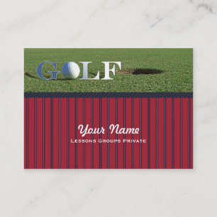Golf - Business-, Schedule Card Visitekaartje