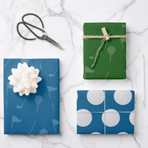 Golf Cadeaupapier - Golfer Inpakpapier