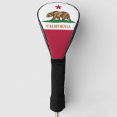 Golf California & Flag USA/Golf Clubs Hoesjes Golfheadcover (Voorkant)