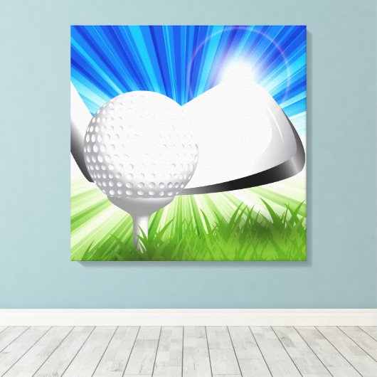 Golf Canvas Kunst (Insitu (Houten vloer))
