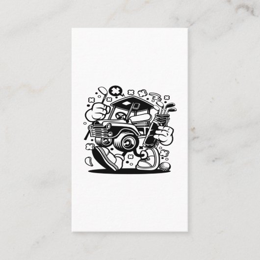 Golf Car Visitekaartje (Voorkant)