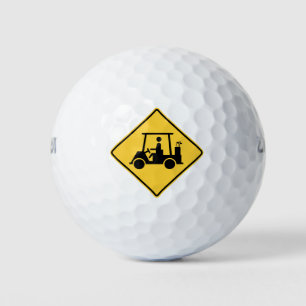 Golf Cart Attentie Golfballen
