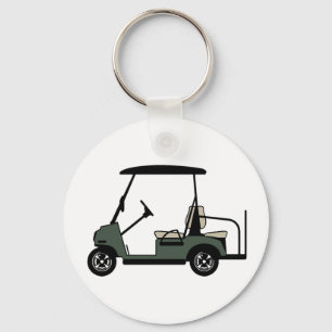 Golf Cart Button Sleutelhanger