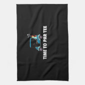 Golf Cart Gift Golfing Golfer Funny Mannen Theedoek (Verticaal)