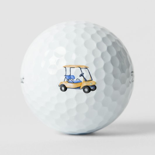 Golf Cart Golf Balls Golfballen (Voorkant)