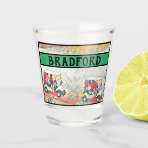 Golf Cart Golfer Spelers Naam pa Grandpa etc. Shot Glas