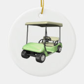 Golf Cart Keramisch Ornament (Voorkant)