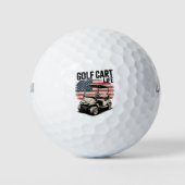 Golf Cart Life Husband Golfing Golfer Lover Golfballen (Voorkant)