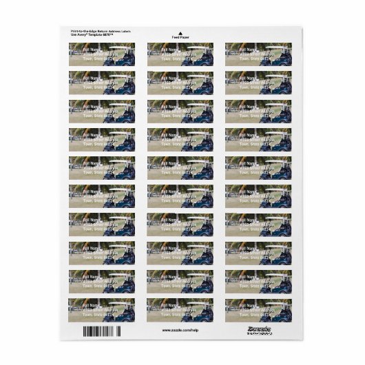 Golf Cart Mailing Label (Full Sheet)