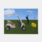 Golf Cart op de Fairway Deurmat (Voorkant)
