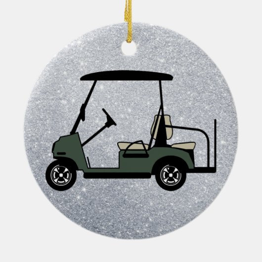 Golf Cart Ornament (Achterkant)