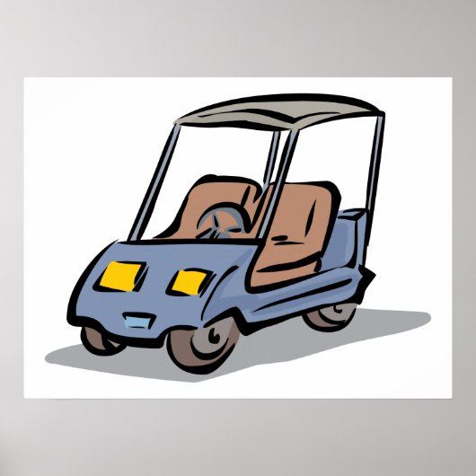 Golf Cart Poster (Voorkant)