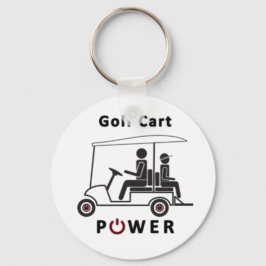 Golf Cart Power Sleutelhanger (Voorkant)