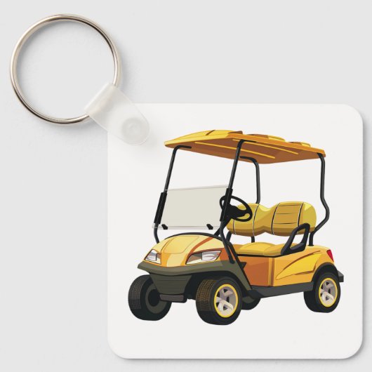 Golf Cart Sleutelhanger (Voorkant)