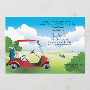 Golf Cart Uitnodiging