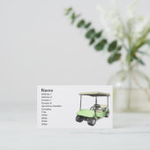 Golf Cart Visitekaartje (Staand voorkant)
